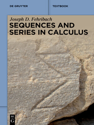 cover image of Sequences and Series in Calculus